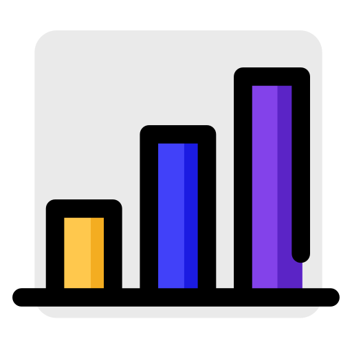 gráfico de barras Generic Color Omission icono