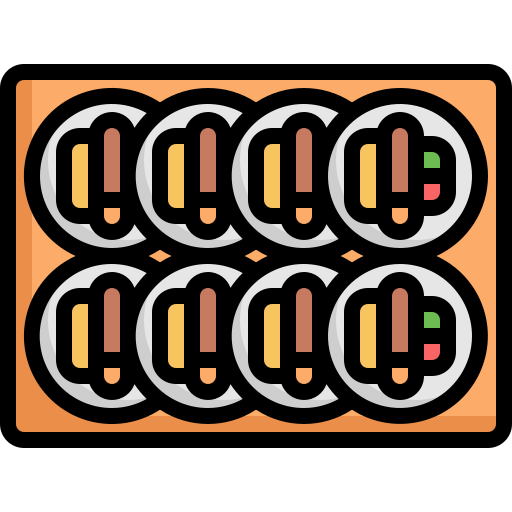 gimbap Generic Outline Color icoon