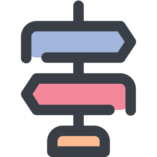 방향 Generic Outline Color icon