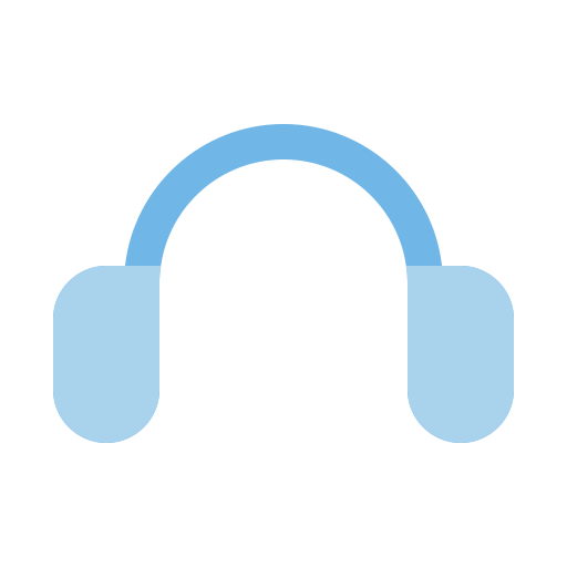 Headphones Generic Blue icon