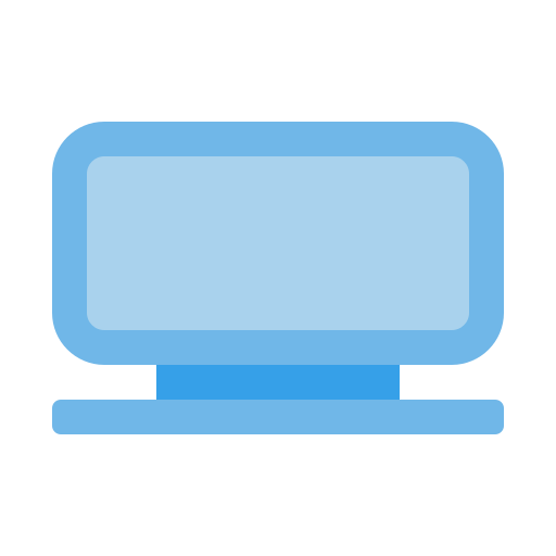 Laptop Generic Blue icon