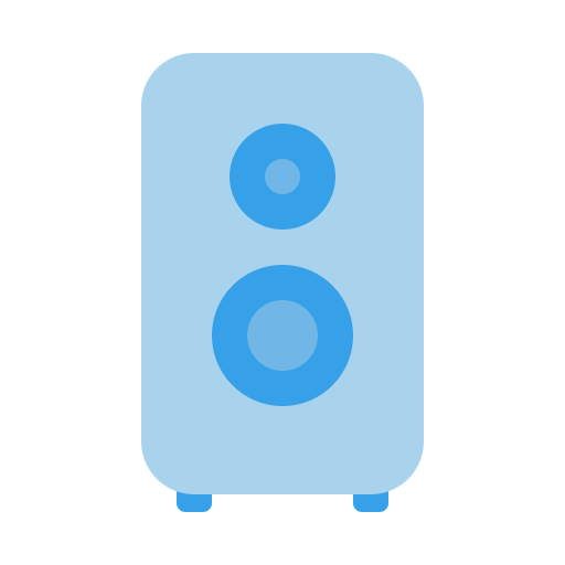 Speaker box Generic Blue icon