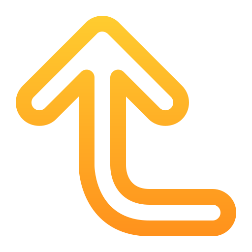 flecha hacia arriba Generic Gradient icono
