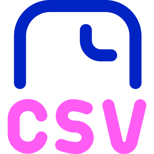 archivo csv Super Basic Orbit Color icono