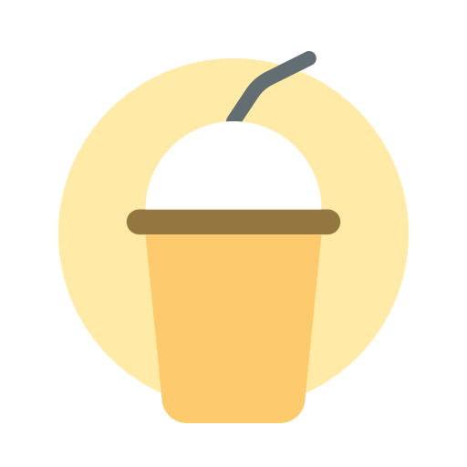 Iced coffee Generic Flat icon