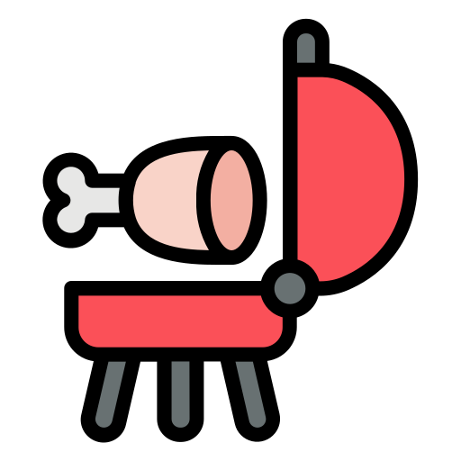 Barbecue Generic Outline Color icon