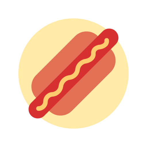 Hot dog Generic Flat icon