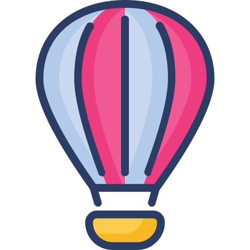 Воздушный шар Generic Outline Color иконка