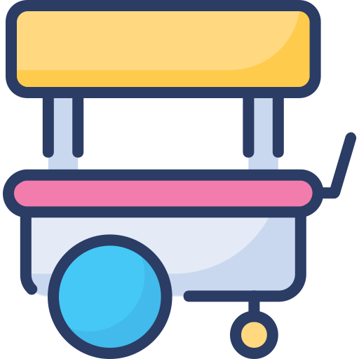 Food stall Generic Outline Color icon