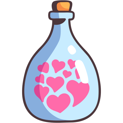 Love bottle MaxIcons Lineal color icon
