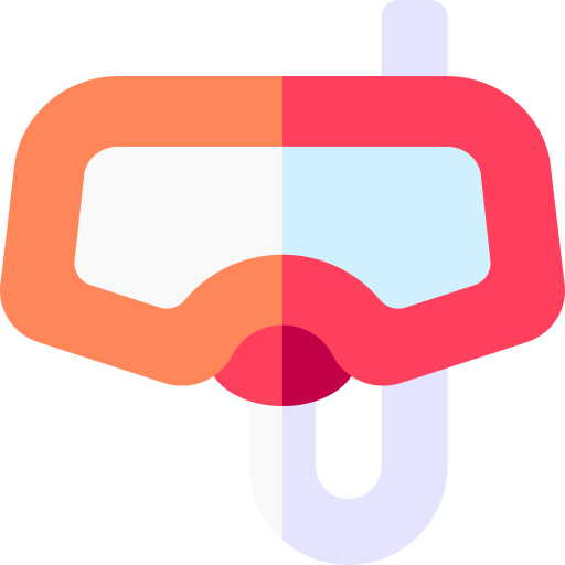 Diving goggles Basic Rounded Flat icon