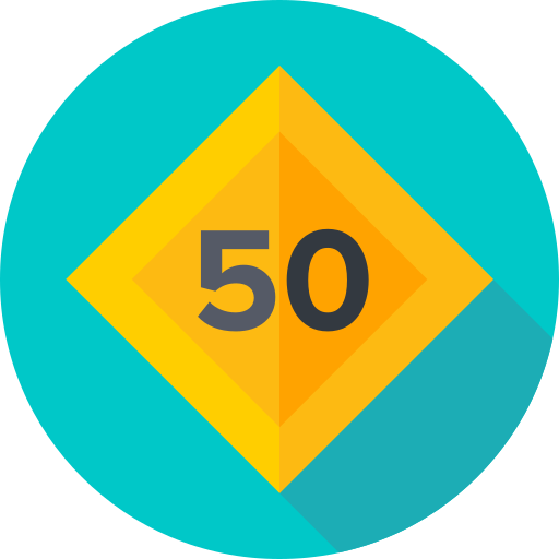 50 Flat Circular Flat icono