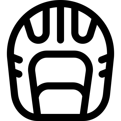 capacete Basic Rounded Lineal Ícone