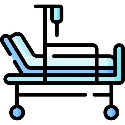 cama de hospital Special Lineal color icono