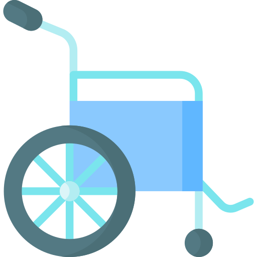 바퀴 달린 의자 Special Flat icon