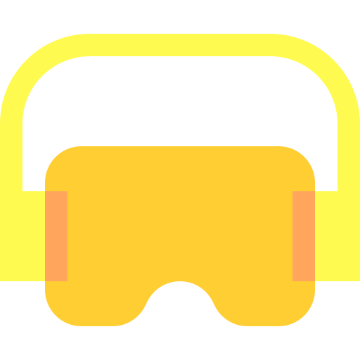 virtuele realiteit Basic Sheer Flat icoon