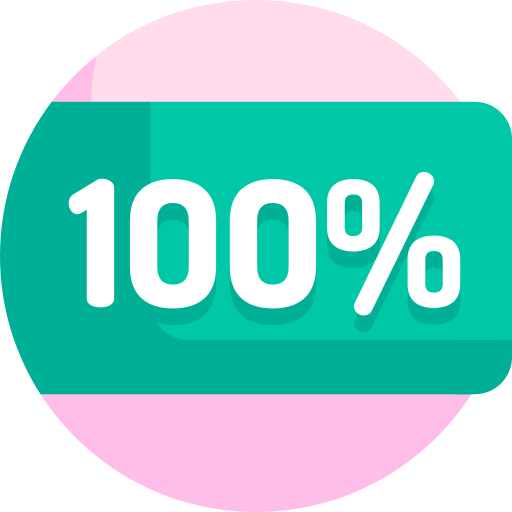 100 процентов Detailed Flat Circular Flat иконка