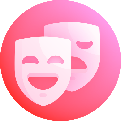 máscaras de teatro Gradient Galaxy Gradient icono