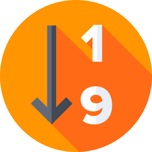 numérico Flat Circular Flat icono