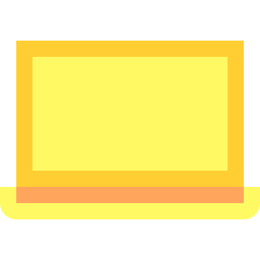 computadora portátil Basic Sheer Flat icono