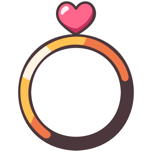 pierścień MaxIcons Lineal color ikona