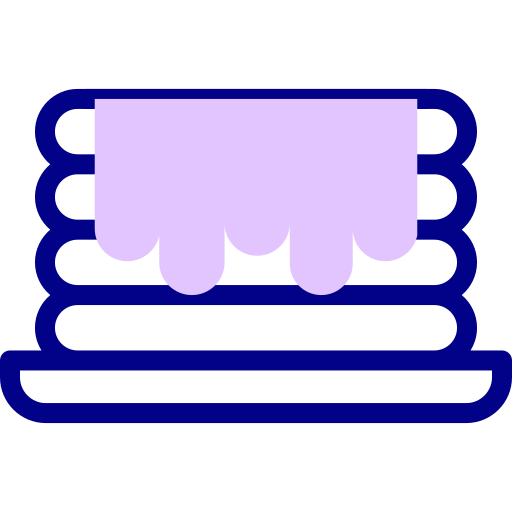 pannekoeken Detailed Mixed Lineal color icoon