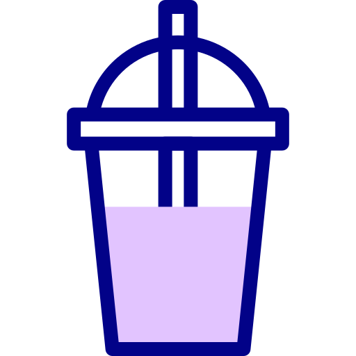 café glacé Detailed Mixed Lineal color Icône