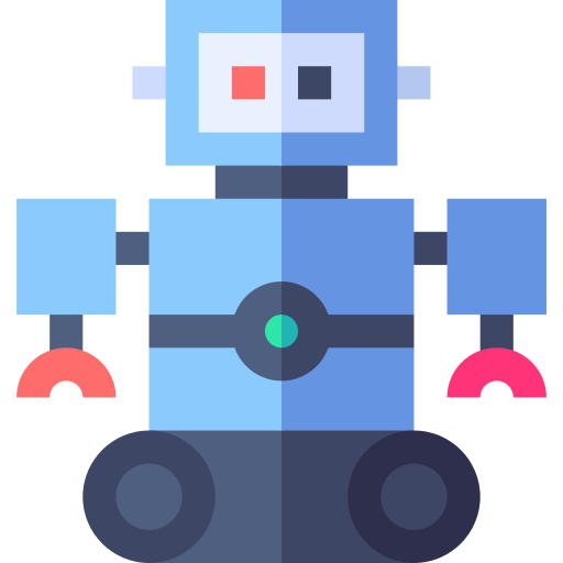 robot Basic Straight Flat Icône