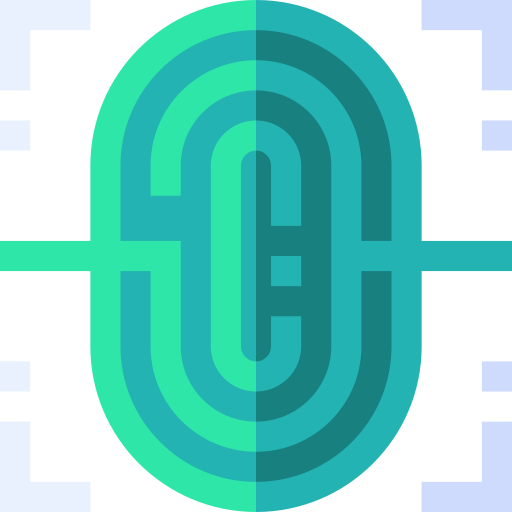 biometrische Basic Straight Flat icon