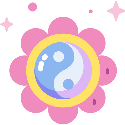 ying yang Special Candy Flat ikona