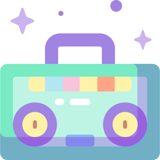 radiokassette Special Candy Flat icon