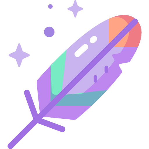 pióro Special Candy Flat ikona