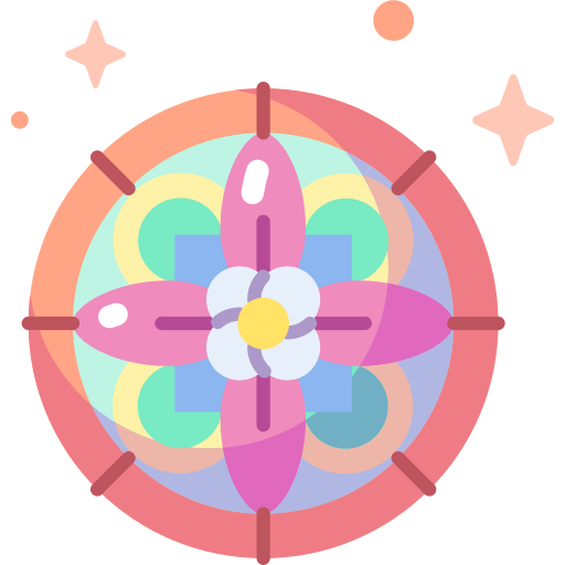 mandala Special Candy Flat icono