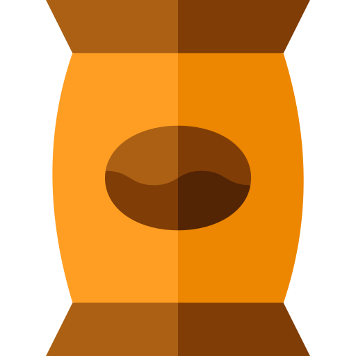 Coffee bag Basic Straight Flat icon