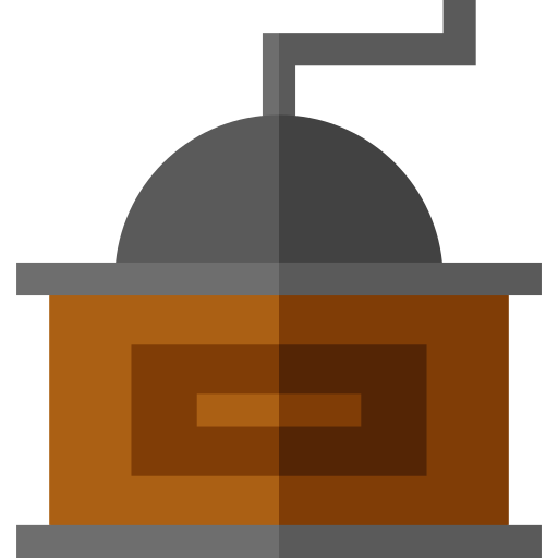 Coffee grinder Basic Straight Flat icon