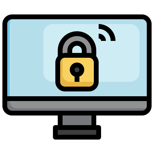 Internet security Surang Lineal Color icon