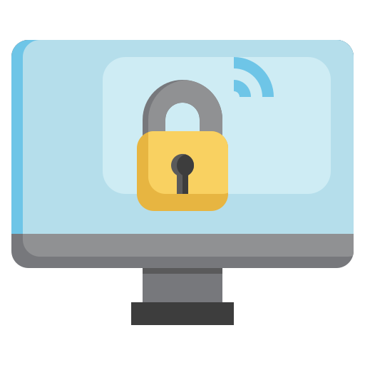 Internet security Surang Flat icon