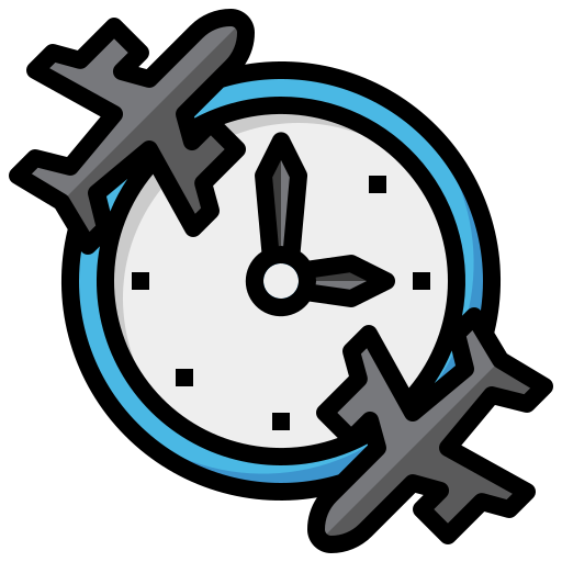 Jet lag Surang Lineal Color icon