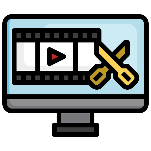 editor de video Surang Lineal Color icono