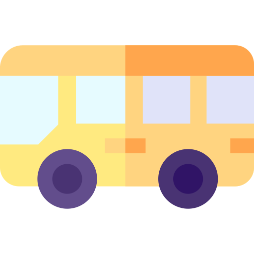 bus Basic Straight Flat icoon