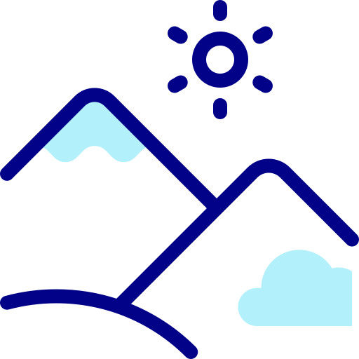 Mountains Detailed Mixed Lineal color icon