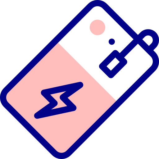パワー・バンク Detailed Mixed Lineal color icon