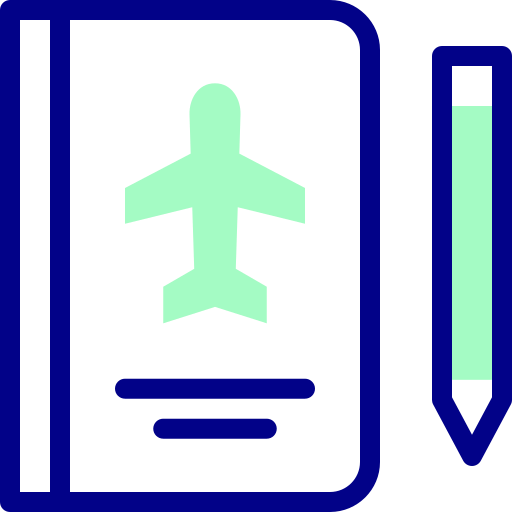 旅行記 Detailed Mixed Lineal color icon