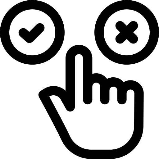 decisione Basic Rounded Lineal icona