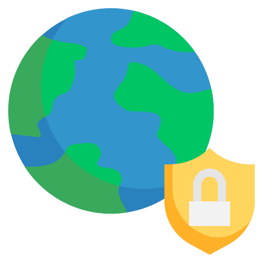 Worldwide security Surang Flat icon