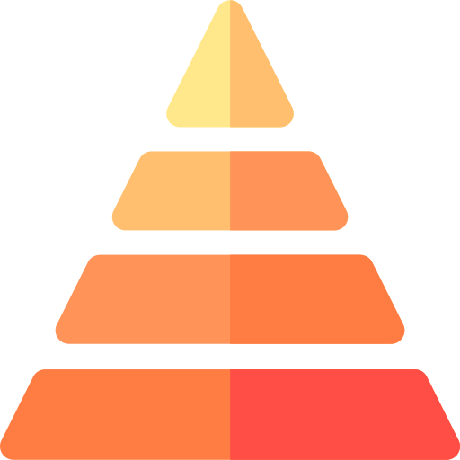 ピラミッド Basic Rounded Flat icon