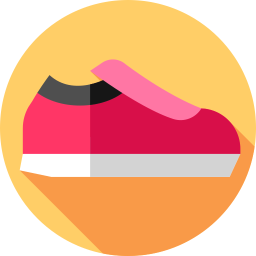 신발 Flat Circular Flat icon