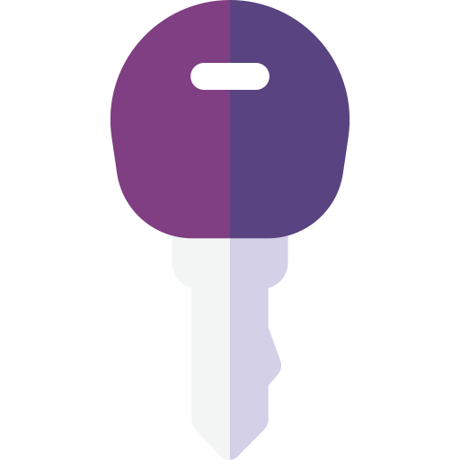 Car key Basic Rounded Flat icon