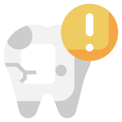 Dental caries Surang Flat icon