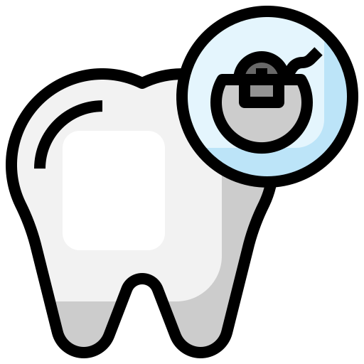 hilo dental Surang Lineal Color icono